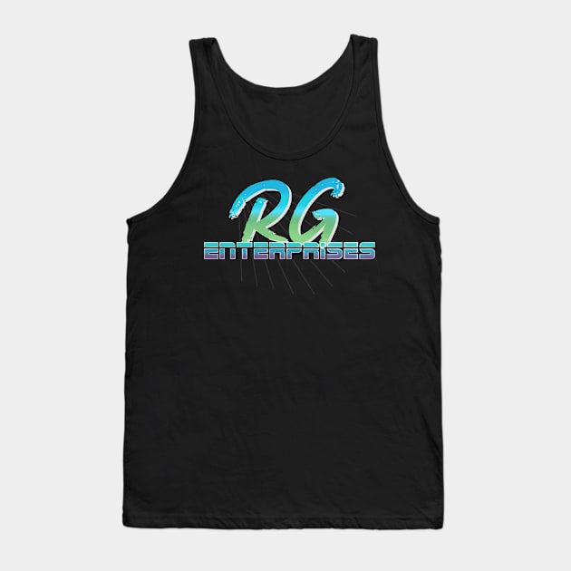 RG Enterprises - Green & Blue Tank Top by My Illustrated Heart